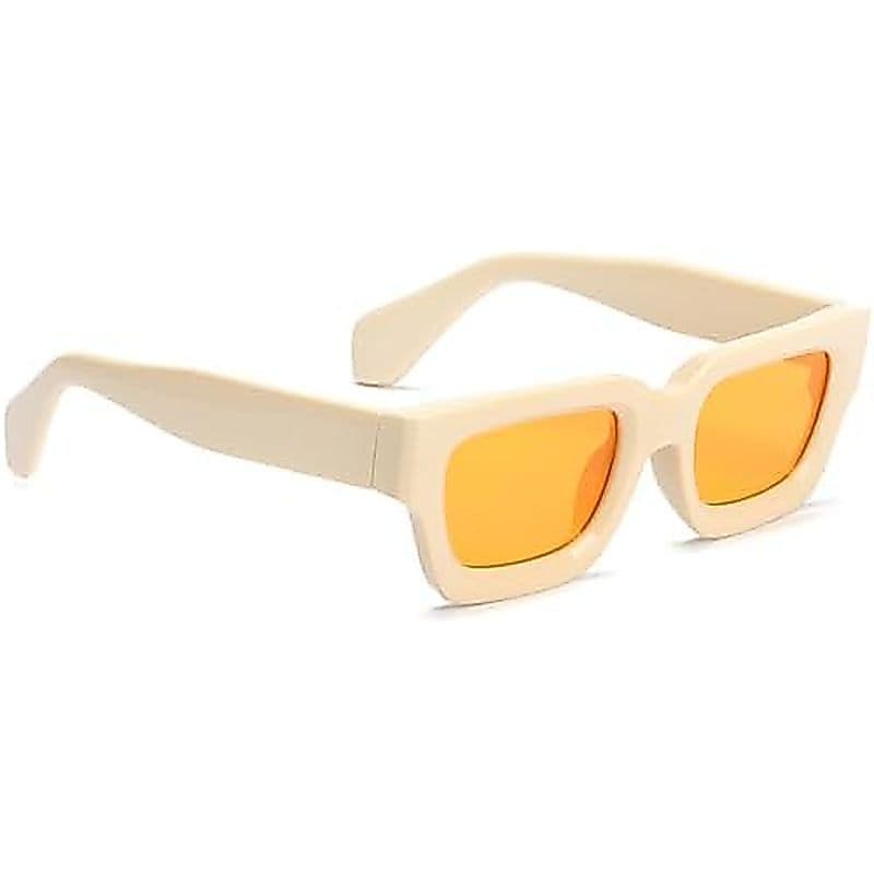 GFUIARA Óculos De Sol Quadrados Da Moda Para Homens E Mulheres , Retangulares Grossos , Proteção UV , Estilo Designer