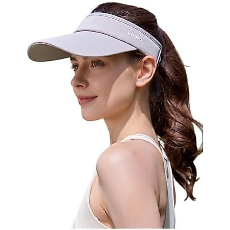 Chapéu Com Viseira Solar Esportiva De Aba Larga UPF 50 + Para Mulheres
