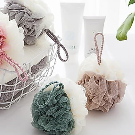 Bola de banho rica em espuma de duas cores, novo estilo, costura, cor grande, banho, flor, bola de banho, produtos de hi