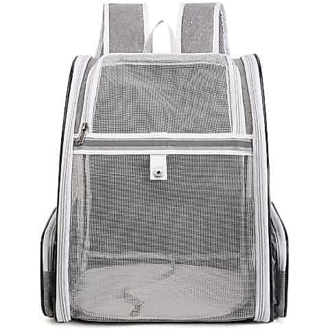 Bolsa de Transporte Portátil para Gatos, Mochila de Viagem com Bolha para Transporte de Animais de Estimação (Gato e Cão