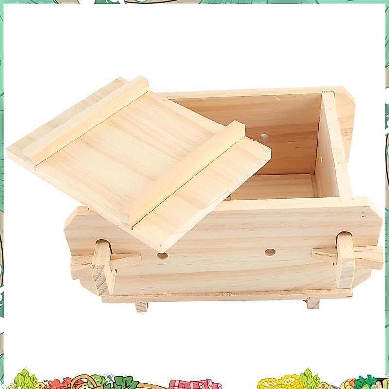 Ferramenta De Molde De Tofu , Caixa De Imprensa De Madeira Removível , Kit Fabricante De Cozinha Doméstica Para DIY Cozi