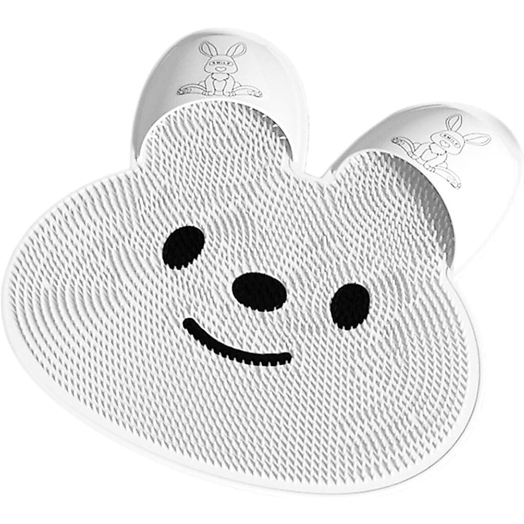 Tapete de massagem de silicone antiderrapante, massageador de pés em formato de coelho com ventosas, tapete de silicone