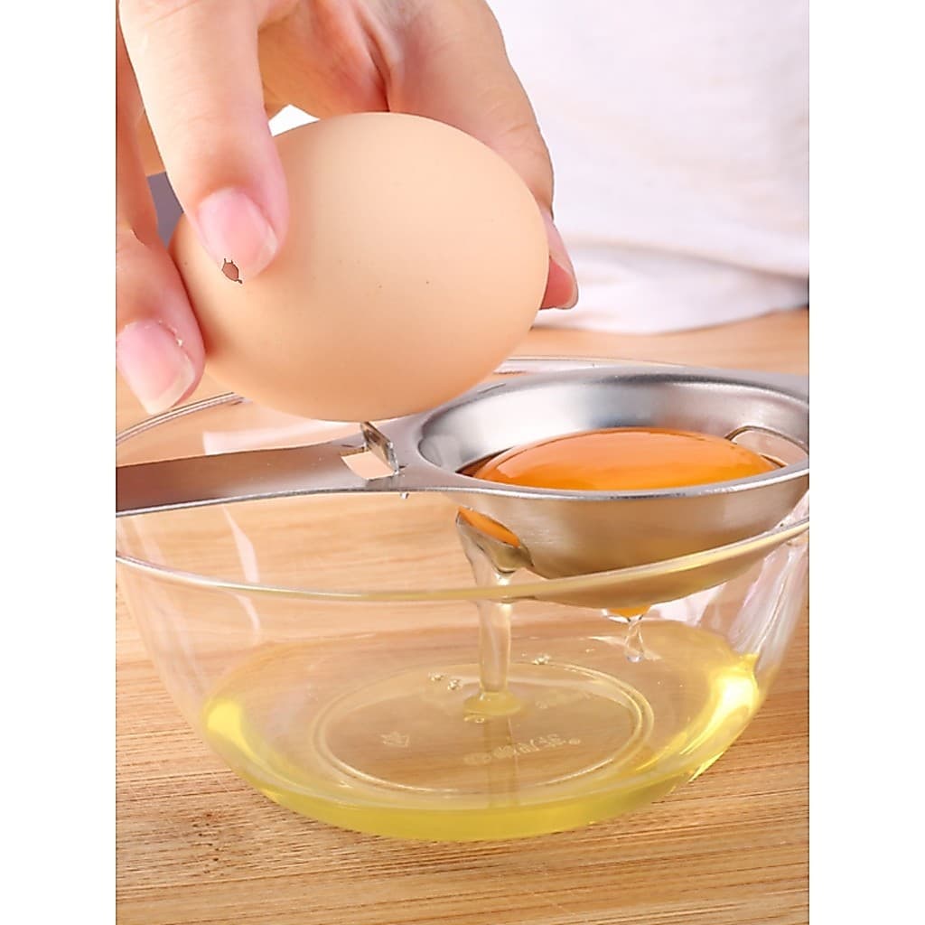 304 aço inoxidável gema de ovo proteína branca separador ovo filtro líquido bater claro ovo separador cozinha do agr