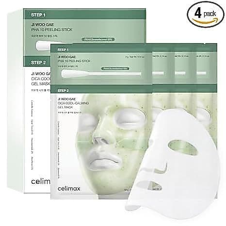 Máscara De Gel De 2 Etapas CELIMAX Cica Peel | 4 Folhas