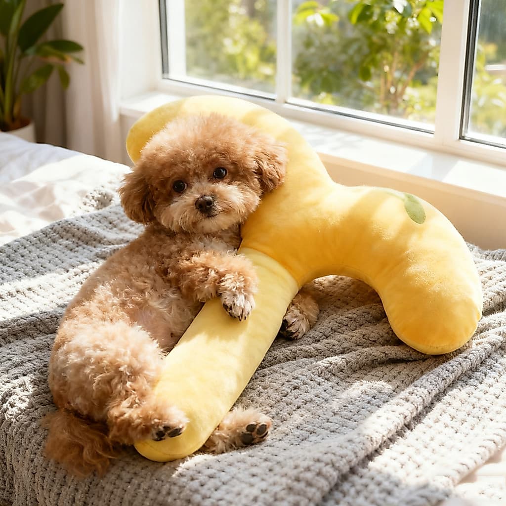 Filhote de cachorro travesseiro quatro estações Universal pescoço travesseiro brinquedo calmante almofada de dormir gato
