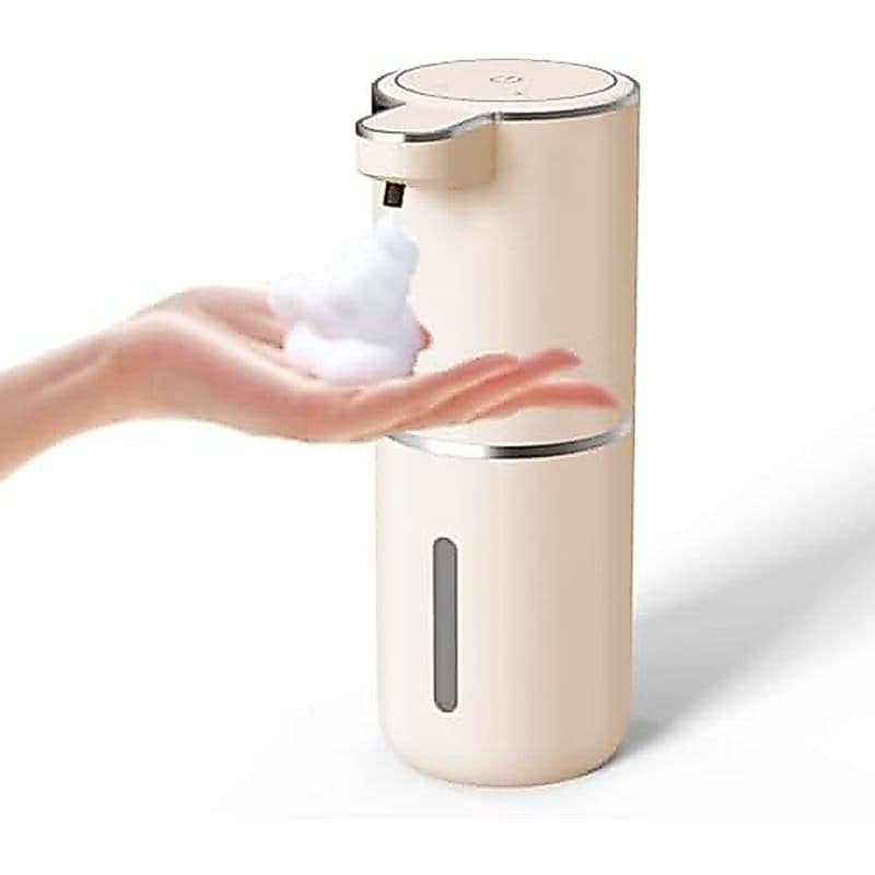 Distribuidor Automático De Sabonete-Dispensador De Espuma Sem Toque 400ml Recarregável USB Elétrico Montado Na Parede 4