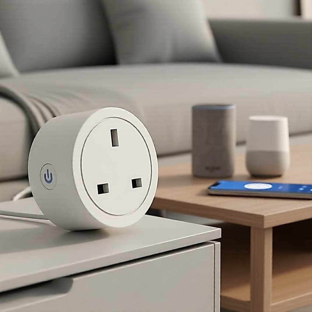 Tomada Inteligente WiFi 16A Reino Unido Smart Plug Funciona Cozylife APP Com Alexa E Google Home Voice Control