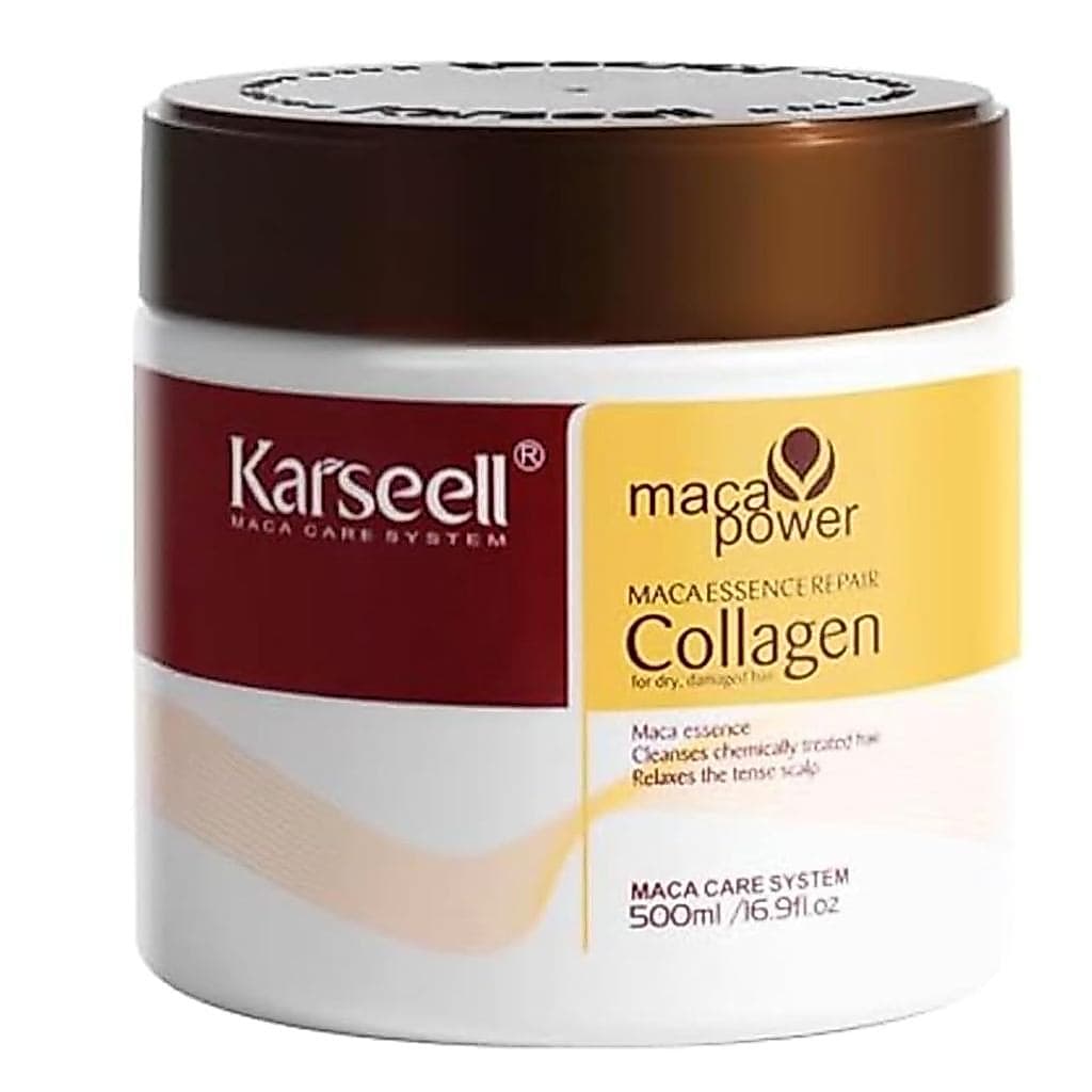 Máscara Capilar Condicionadora de Reparação Profunda com Óleo de Argan e Colágeno para Cabelos Secos e Danificados, Trat