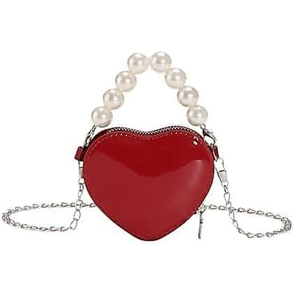 Bolsa em Forma de Coração para Mulheres, Pequenas Bolsas Transversais, Mini Transversal, Bolsa Transversal em Form