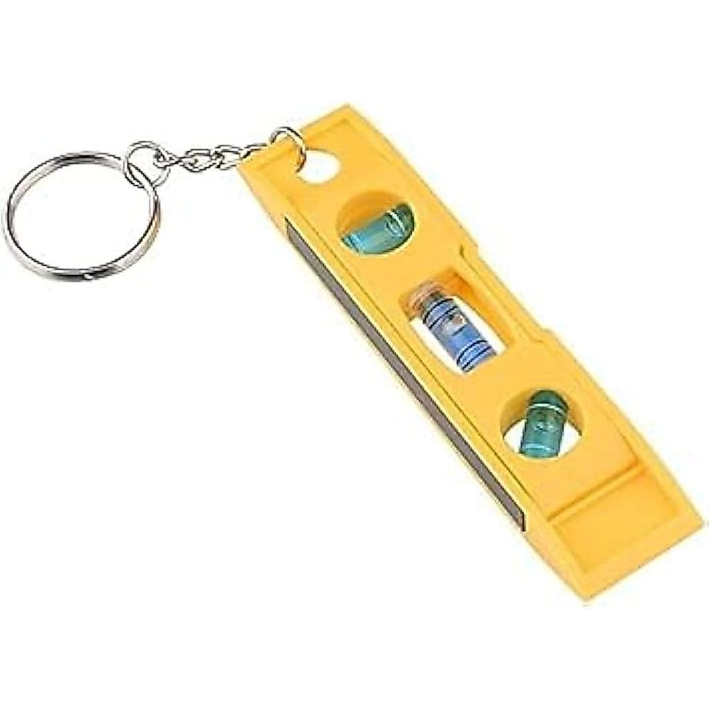 Nível de Bolha Amarelo com Chaveiro, Nível Torpedo Magnético, Ferramenta de Medição, Nível de Bolha para Medição de Nive