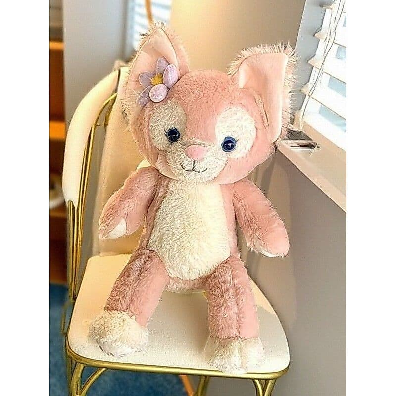 Lingnabel boneca Duffy urso brinquedo de pelúcia rosa sentado boneca flor decoração Muppet boneca