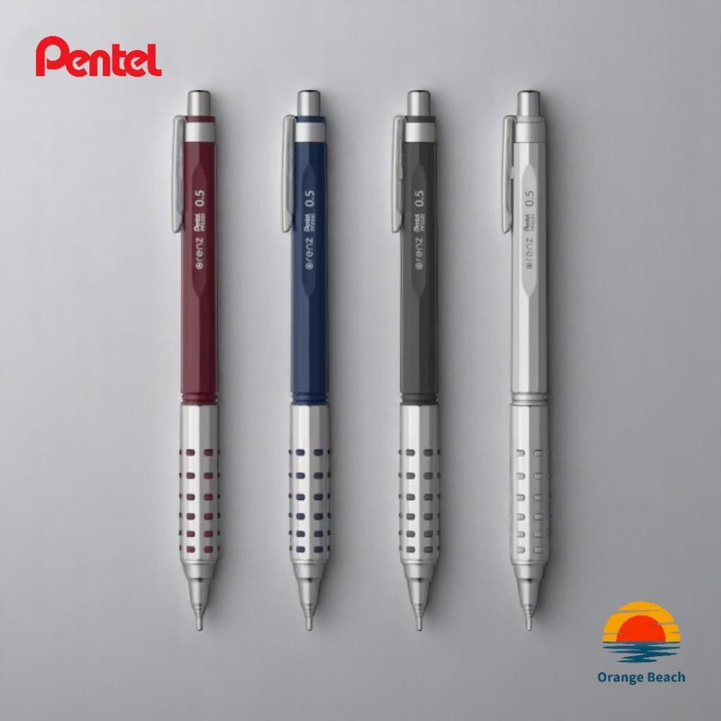 Pentel Orenz AT Lapis Mecanico/Avanco Automatico de Grafite/0.5mm/4 Cores/Dual Grip/Japan