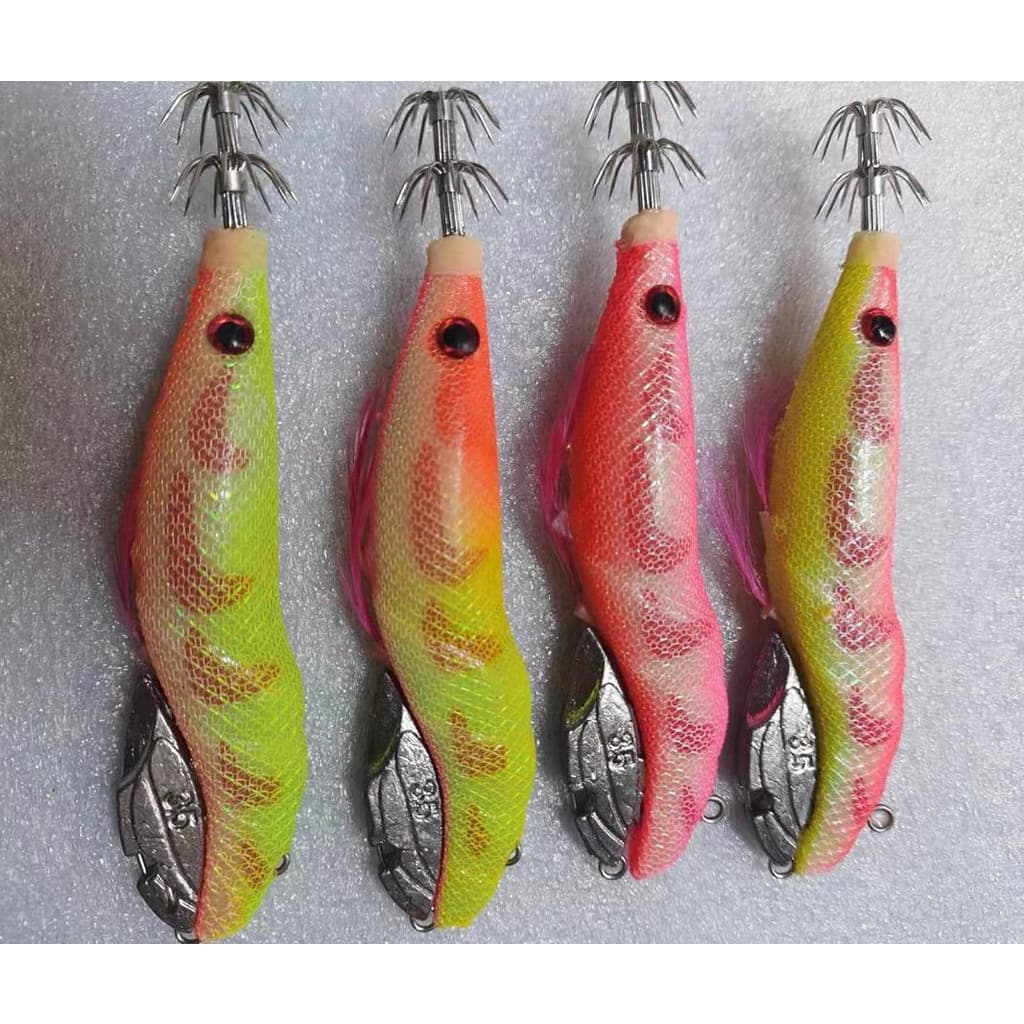 Guarda-Chuva Lula Gancho Lumioso Camarão Isca Polvo Choco Jigging Wobbler De Pesca