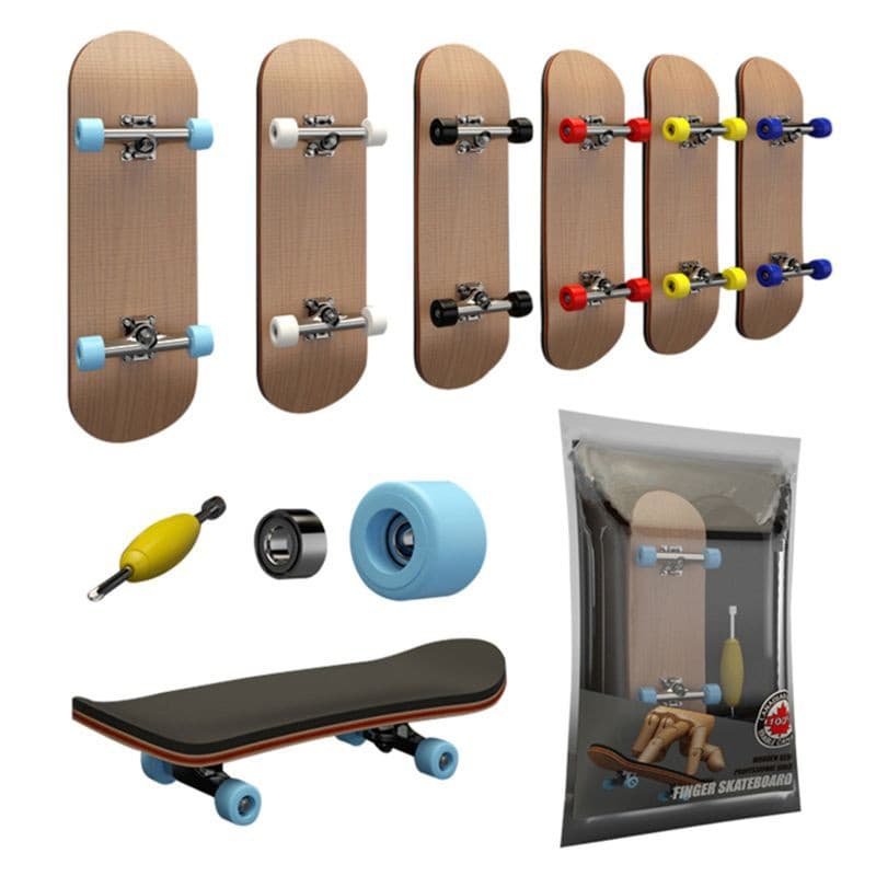Conjunto Profissional De Skate De Dedo De Madeira