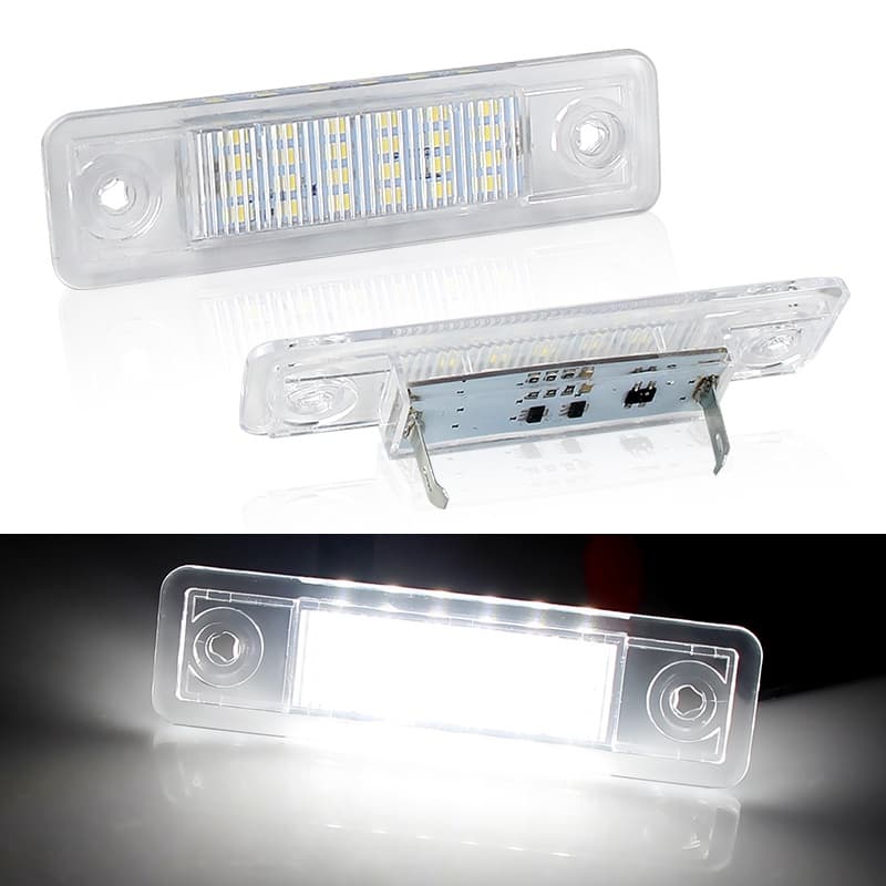 2Pcs Para Opel Corsa Vectra B Astra F G Omega A Zafira Signum LED Sem Erro Canbus Número Da Placa De Licença De Carro Lâmpada