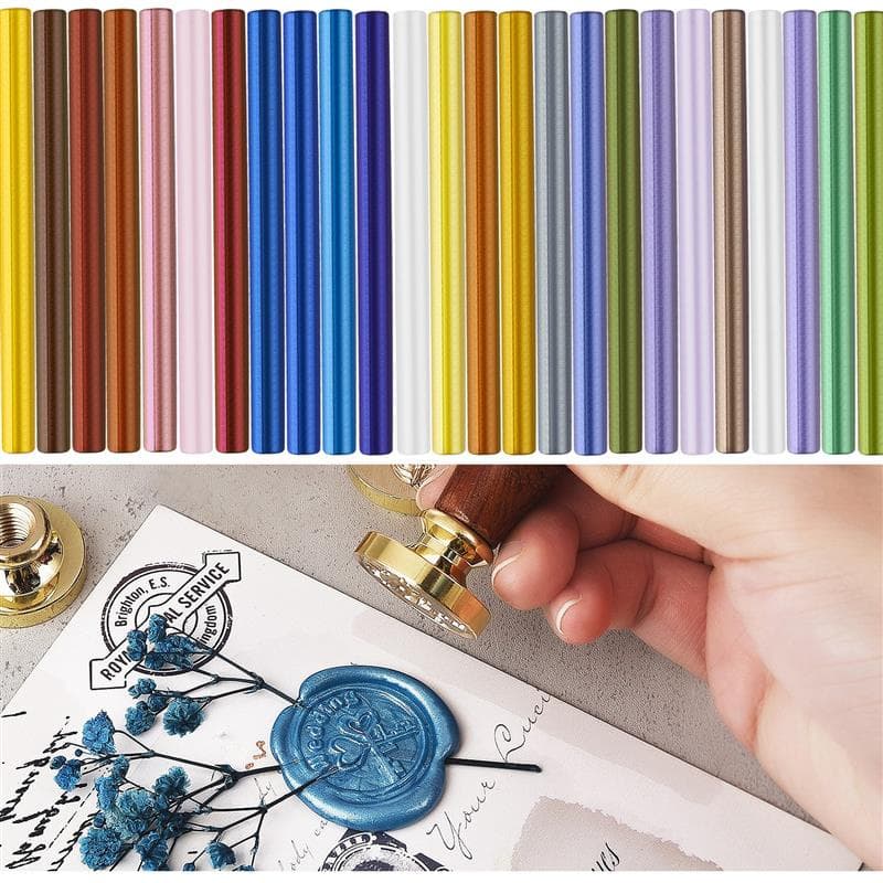 10Pcs Vedação De Cera Em Bastão Para Cola Envelope Artesanal De Fusão De Casamento Ferramenta Fazer Carimbos