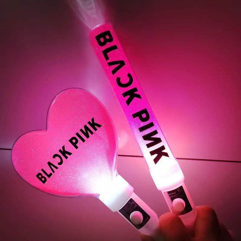 blackpink Bastão Fluorescente Rosa Amor Lâmpada De Mão Flash Stick
