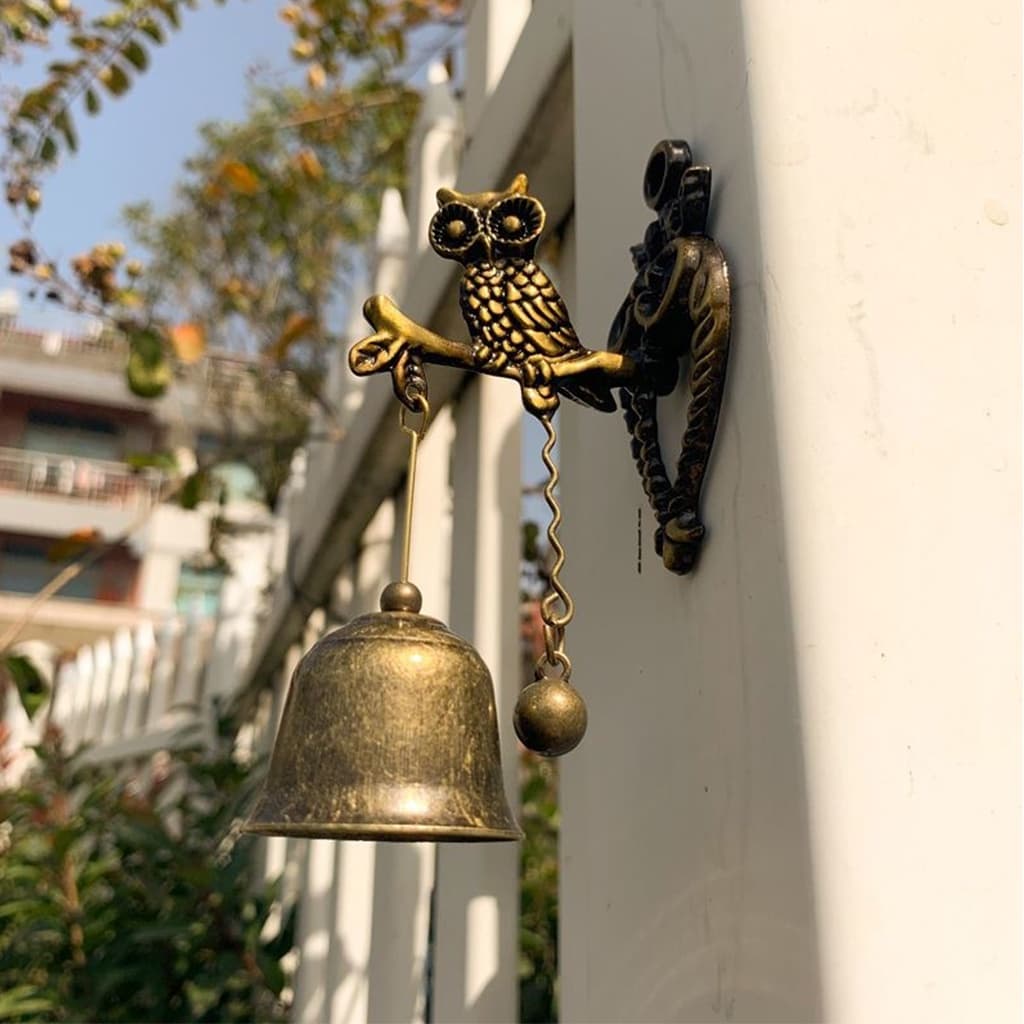 Pequenos Sinos Antigos De Lojista Quarto Bate-Papo Pendurado Windchime Para Loja Porta Frontal Porch Garden Decoração De Casa