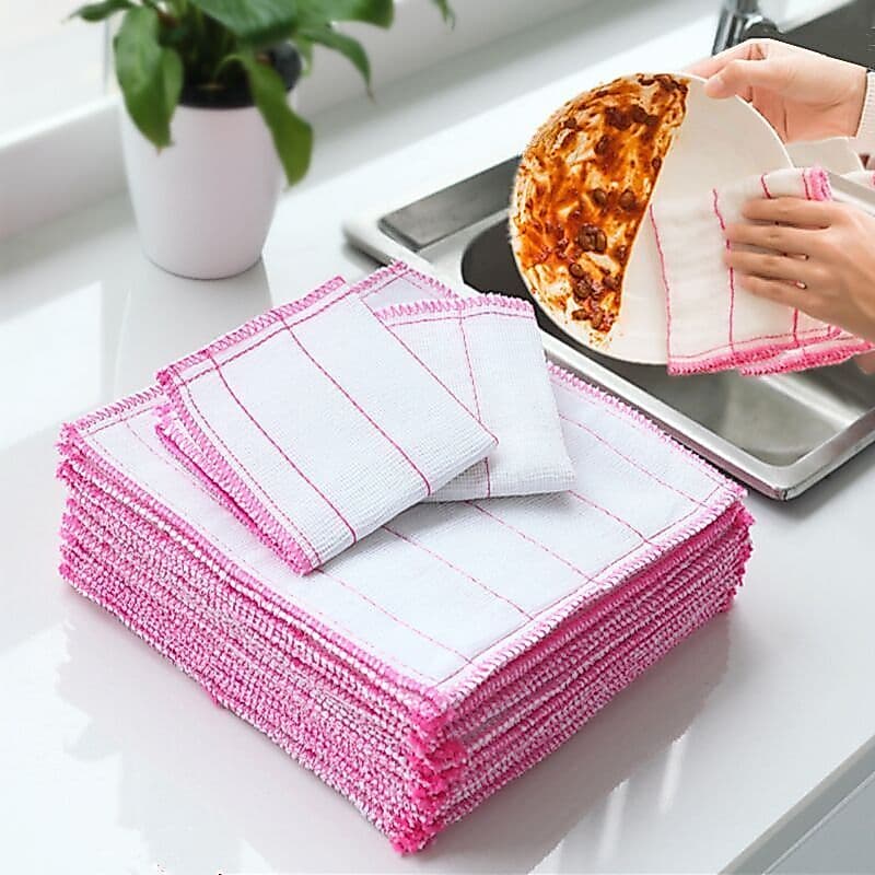 Esfregar prato pano pano engrossado toalha cozinha dedicada limpeza ferramenta útil esfregão doméstico