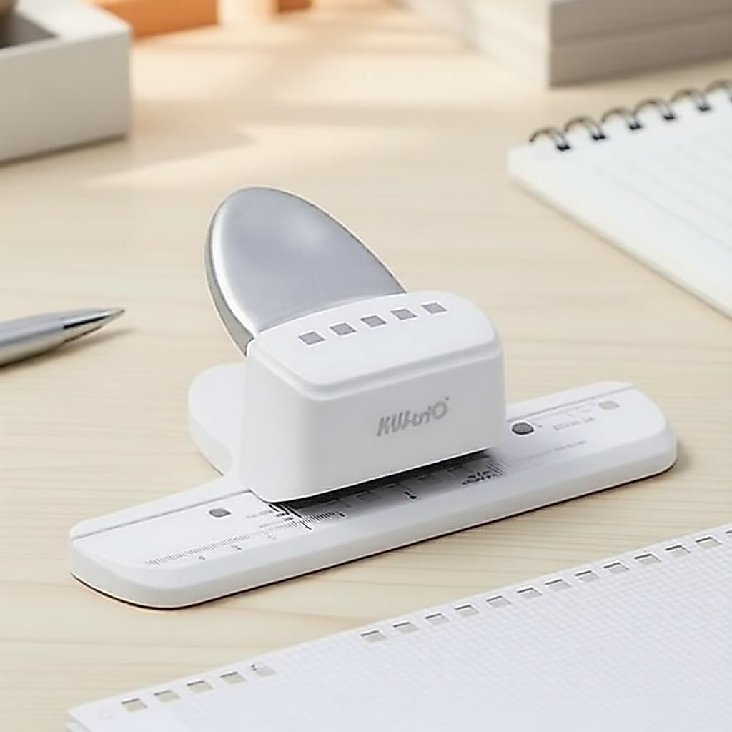 Furador de Papel com Furo Quadrado KW-triO 8,5 mm, Compatível com A4 A5 A6 para Encadernadores, Planejadores e Projetos