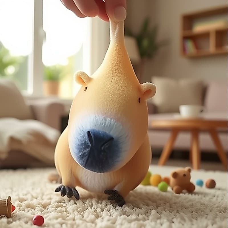Kapibara Pinch Música Ventilação Descompressão Pitada Fofa Capivara Jun Brinquedo
