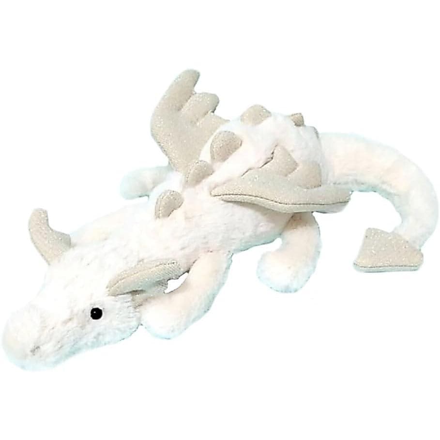 Brinquedo de Pelúcia Dragão Branco de 12", Fofo Dragão Branco de Pelúcia Macia, Almofada de Pelúcia, Presentes para Cria
