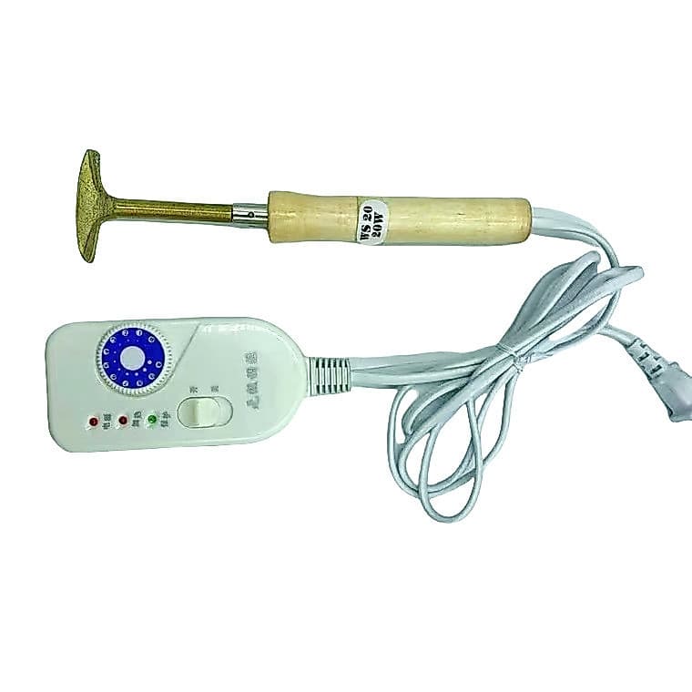 Mini ferro de passar para couro, ferro de soldar elétrico para vestuário e artigos de couro, para transferência de calor