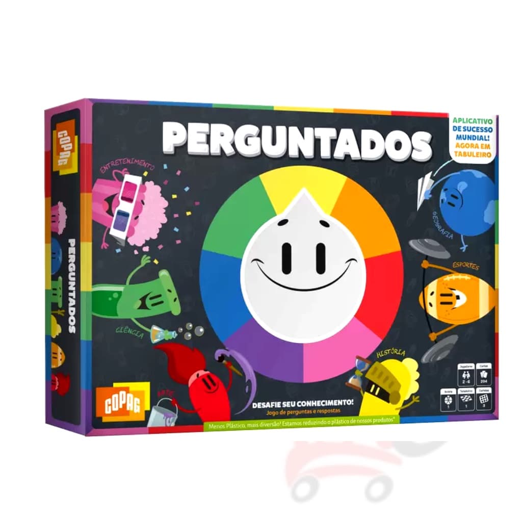 Jogo Tabuleiro Perguntas Respostas Cartas Perguntados Roleta jogos