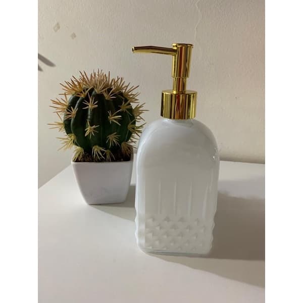 PORTA SABONETE MIMO OFF WHITE EM VIDRO