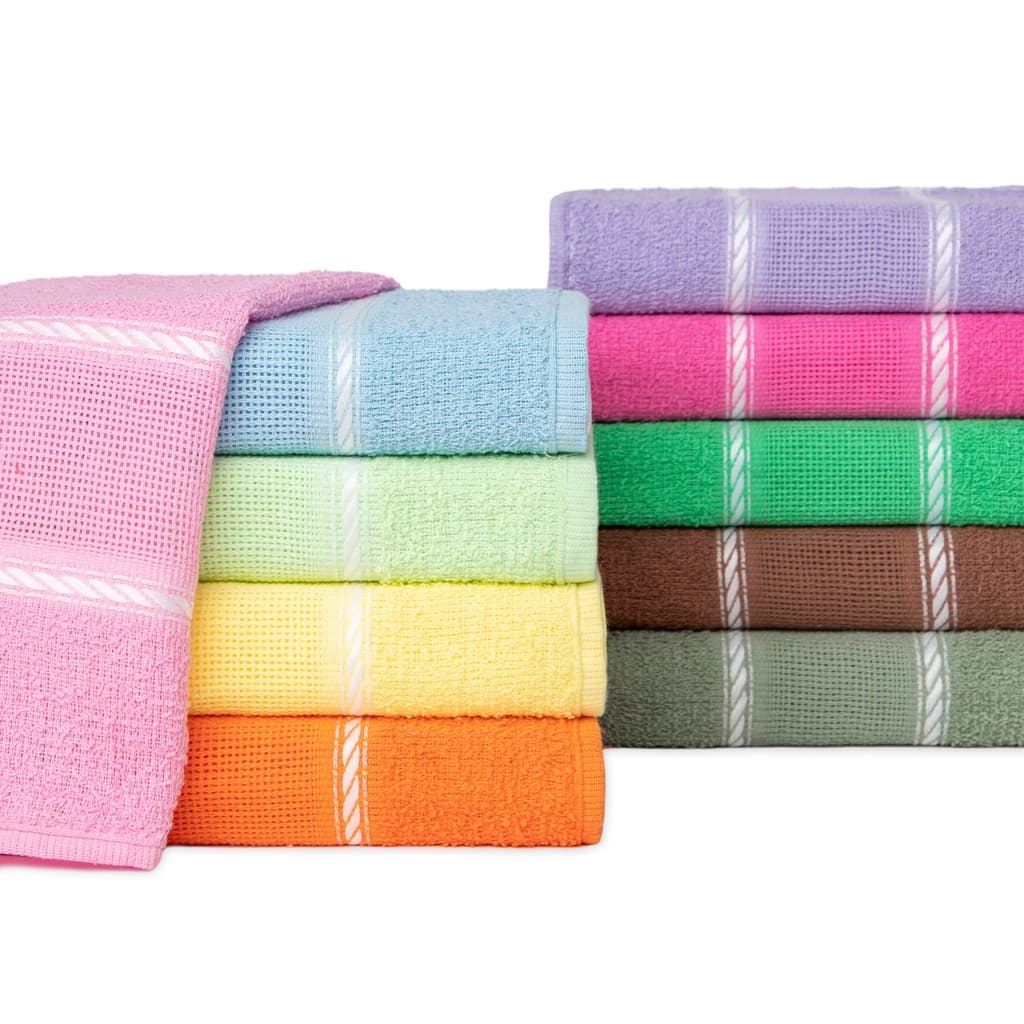 Kit Com 5 Toalhas Lavabo para Bordar Pérsia Ótima Absorção VS Toalhas