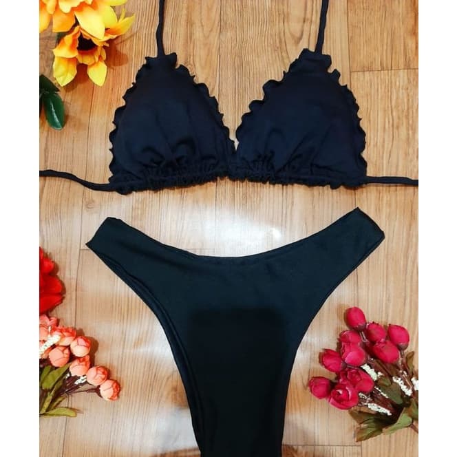 Biquíni tanguinha com calcinha cintura média - Conjunto de biquíni - moda praia