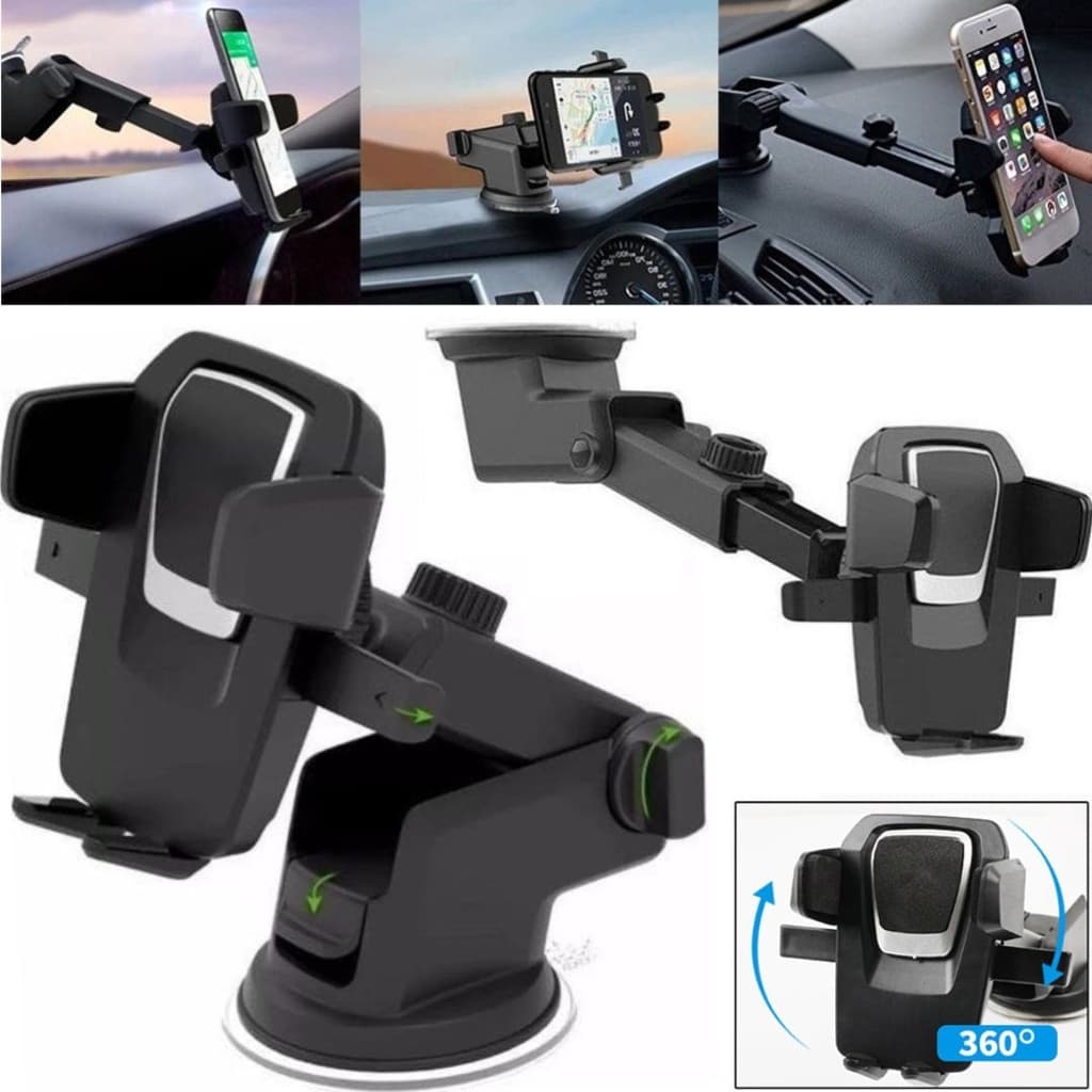 Suporte para celular gps veicular automotivo carro vidro painel universal smartphone