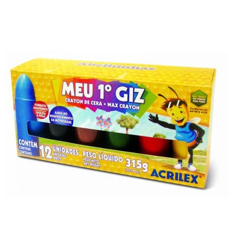 MEU PRIMEIRO GIZ ACRILEX 12 CORES