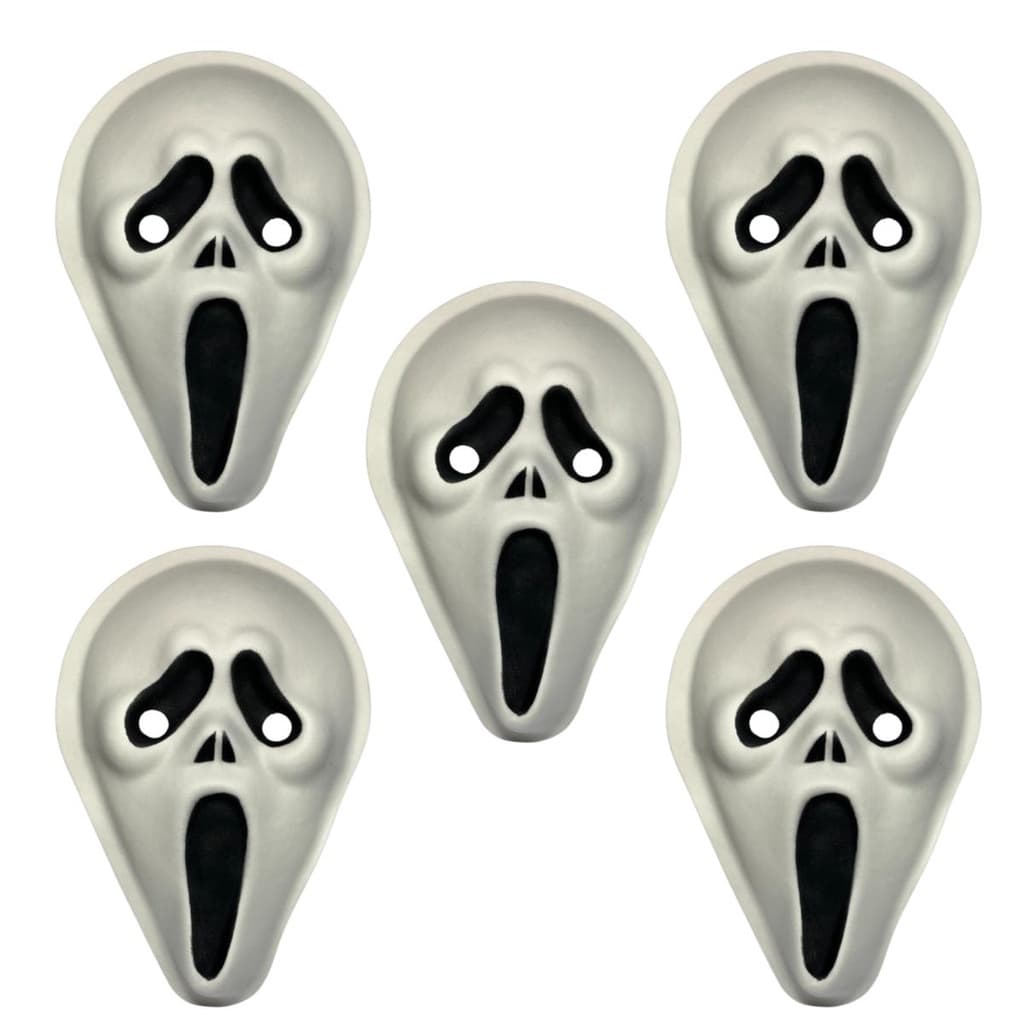 Kit 5 Máscaras Pânico Clássica Dia das Bruxas Halloween