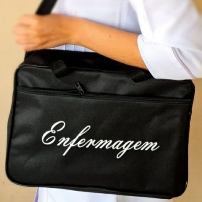 Bolsa de Enfermagem Personalizada Black Preto