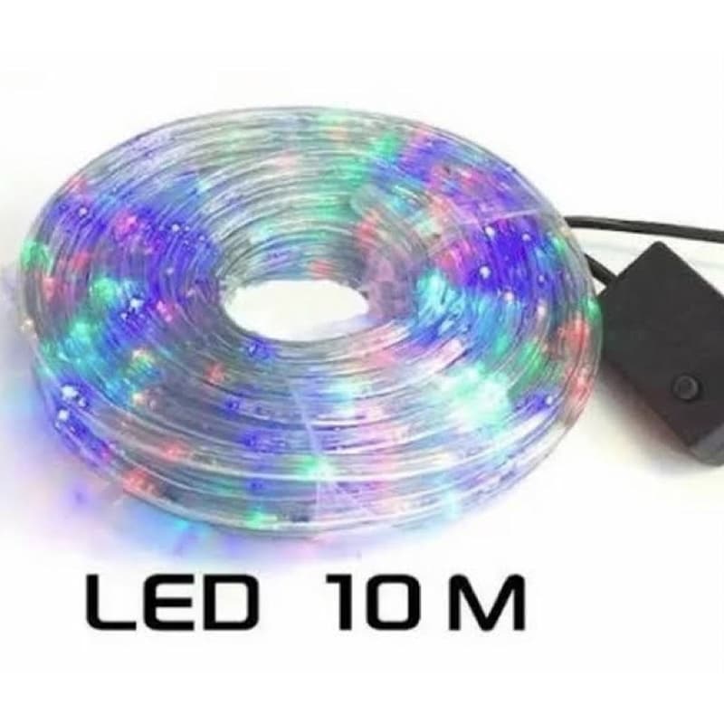 Mangueira de led 10 metros colorida 110v redonda pisca pisca