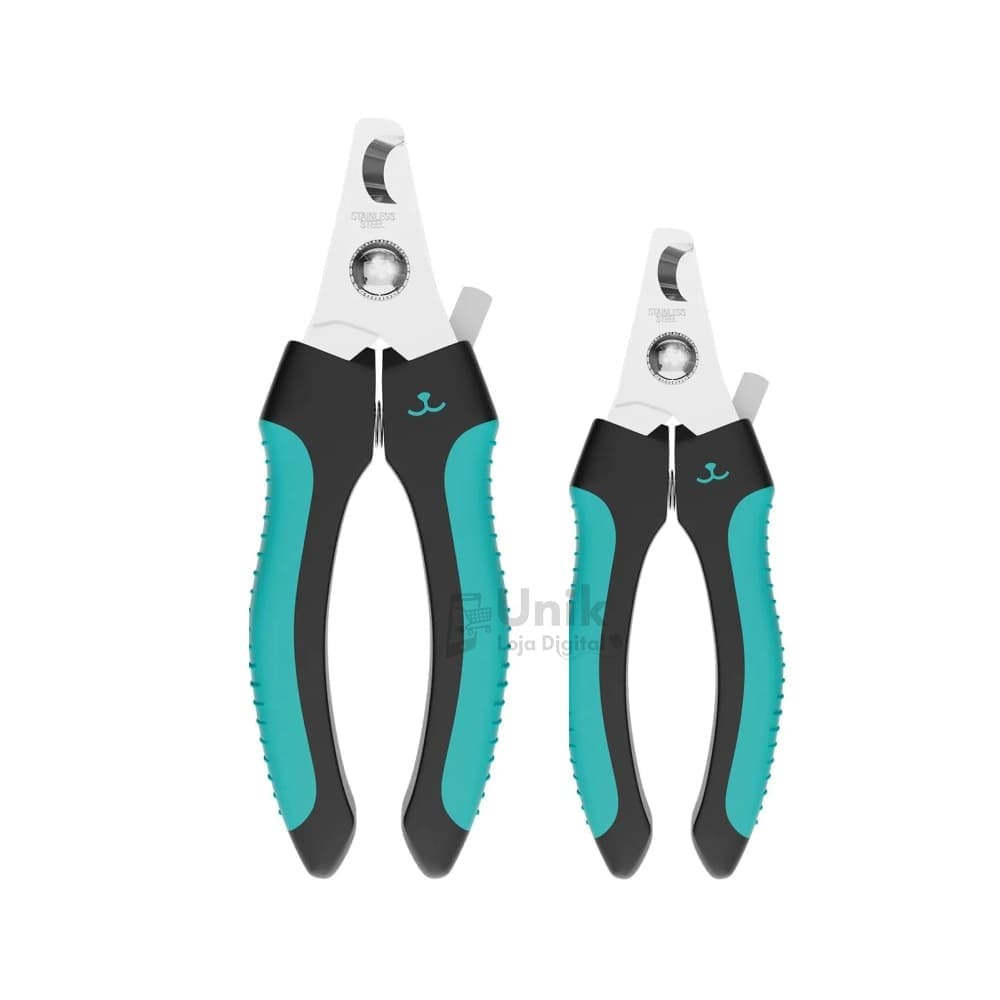 Alicate de Unhas Grande e Pequeno Azul Propetz para Cães Pet Banho Tosa Original