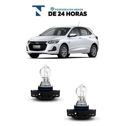Par Lampada Farol de Milha Onix 2020 2021 H16 12V
