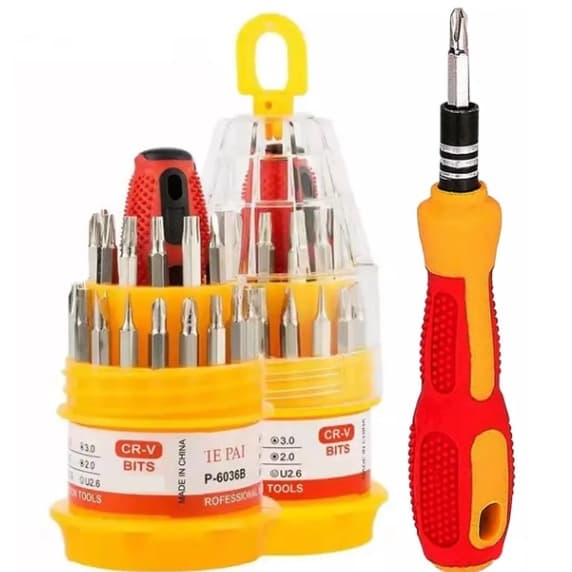 Mini Kit Ferramentas Chaves de Precisão Fenda Philips 30 Pontas Manutenção Chaves para Celular Brinquedos Relógios Manutenção