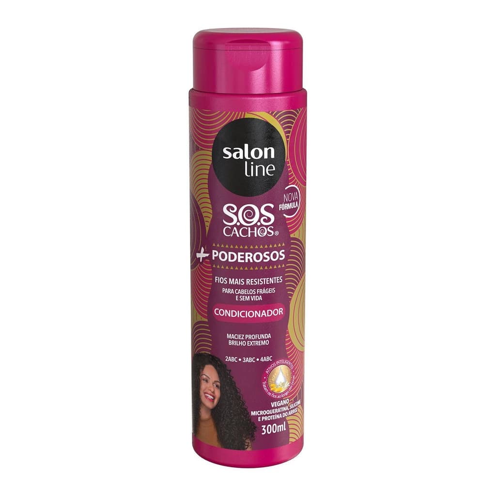 Condicionador para Cachos + Poderosos SOS Cachos Salon Line - S.O.S Cachos