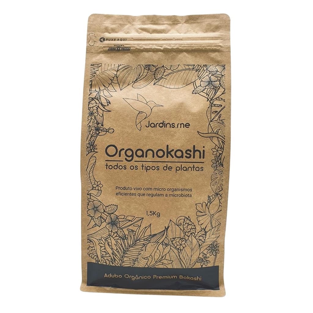 Adubo Fertilizante ORGANOKASHI BIO Bokashi 1,5kg JARDINS.ME
