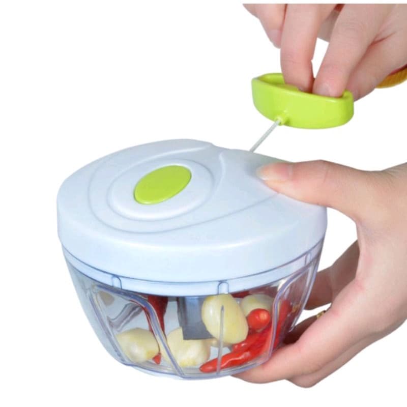 Mini Triturador manual de alimentos 500ml com 3 lâminas