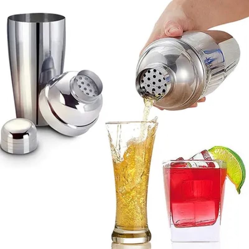 Coqueteleira Inox Coador Dosador Classic Drinks 500 Ml