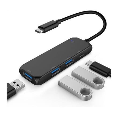Hub Usb C Type C 4 Portas 1 Usb-c Macbook 2.0 Adaptador