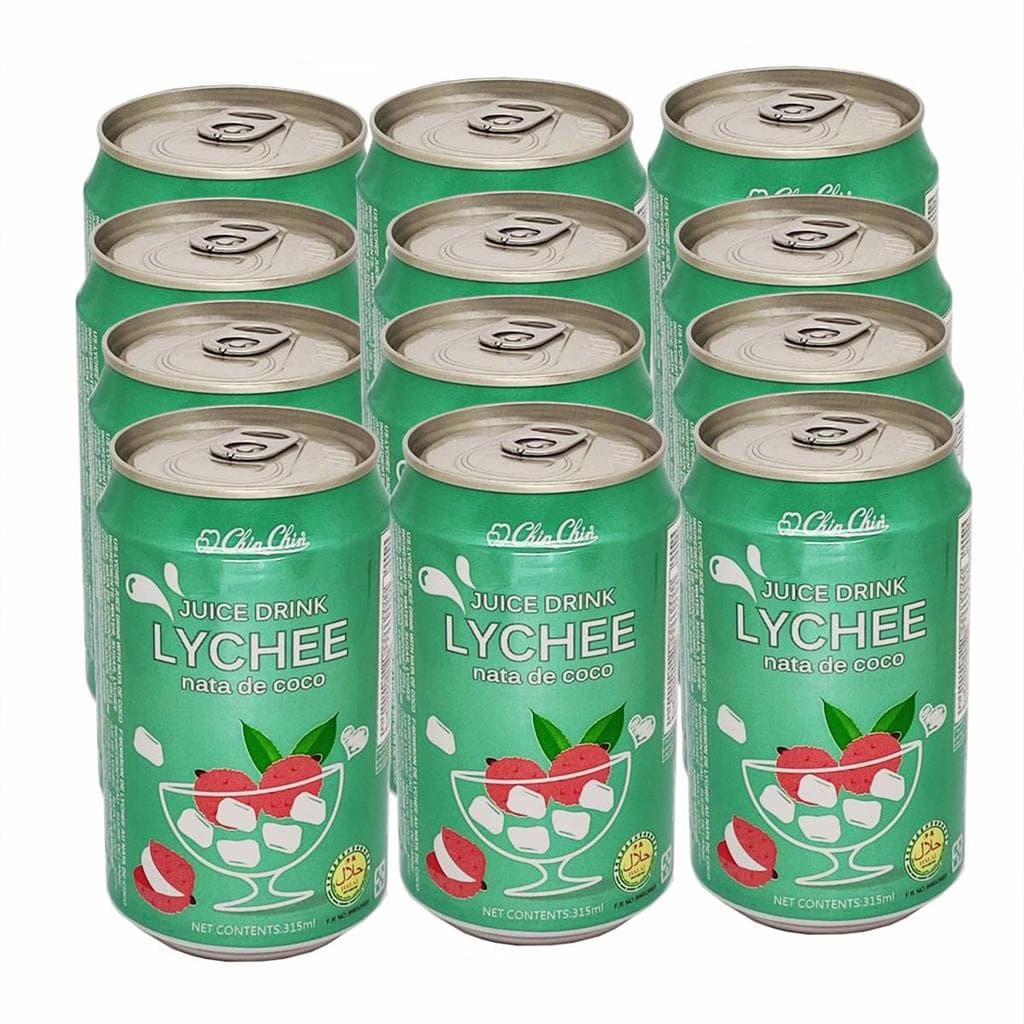 Suco De Lichia Com Nata De Coco 315ml (Kit com 12) Chinchin