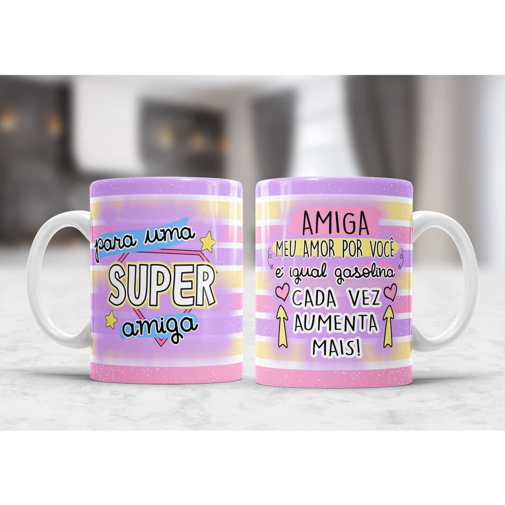 CANECA PERSONALIZADA DIA DO AMIGO - PRESENTE PRA MELHOR AMIGA