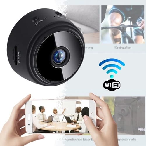 Micro Câmera Segurança Interna Magnética Wifi C/ Bateria
