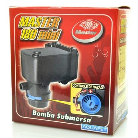 Bomba Submersa Master Mini 180 L\h Indicada Para Aquário Fonte Bebedouro Terrário Hidroponia Ventilador