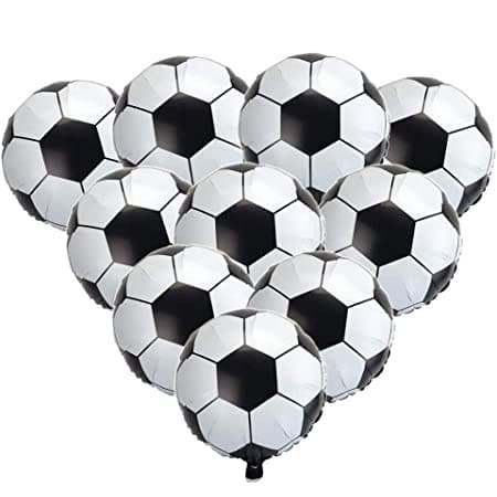 10 Mini Balão Bola Futebol 22cm Decoração Centro Mesa Festa C90403