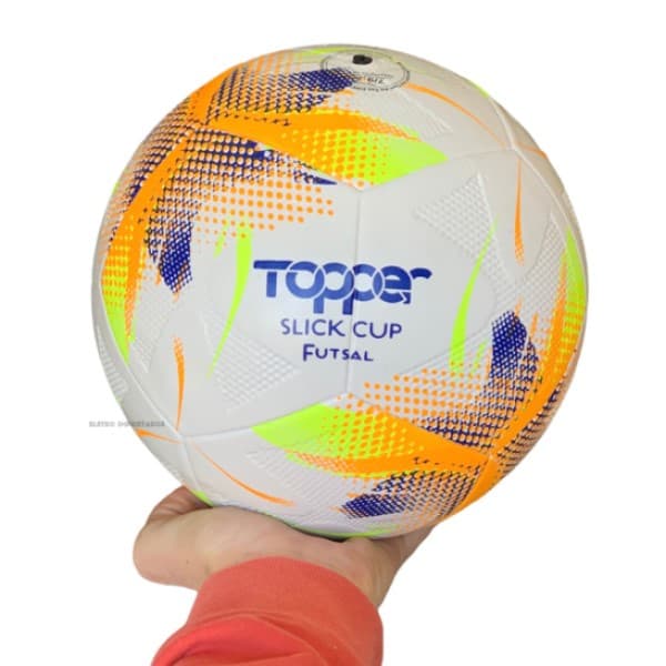 Bola De Futebol Oficial Futsal Topper Slick Cup 2022 Neon Original